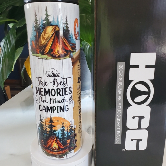 Camping is My Happy Place  Camping Quotes 30oz Tumbler with duo lids 🎉sale - Picture 8 of 9